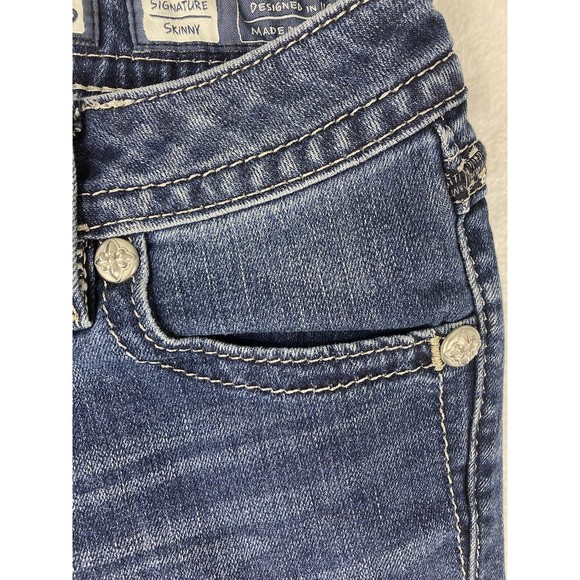 Miss Me Signature Skinny Jeans Women's Medium Wash Blue Size 26 - Picture 4 of 16